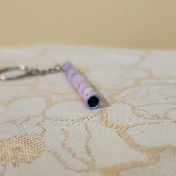 Colorful Swirl Pattern Dog Whistle Keychain - Picture 2 of 4